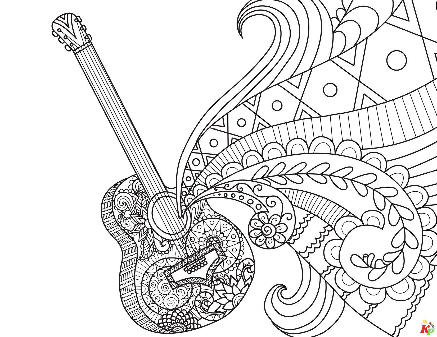 coco disney coloring pages Fresh Guitare Disney Coco movie musique   colorier par Bimbimkha
