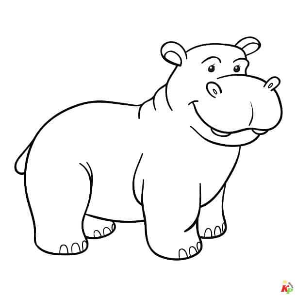 Coloring book (hippo)