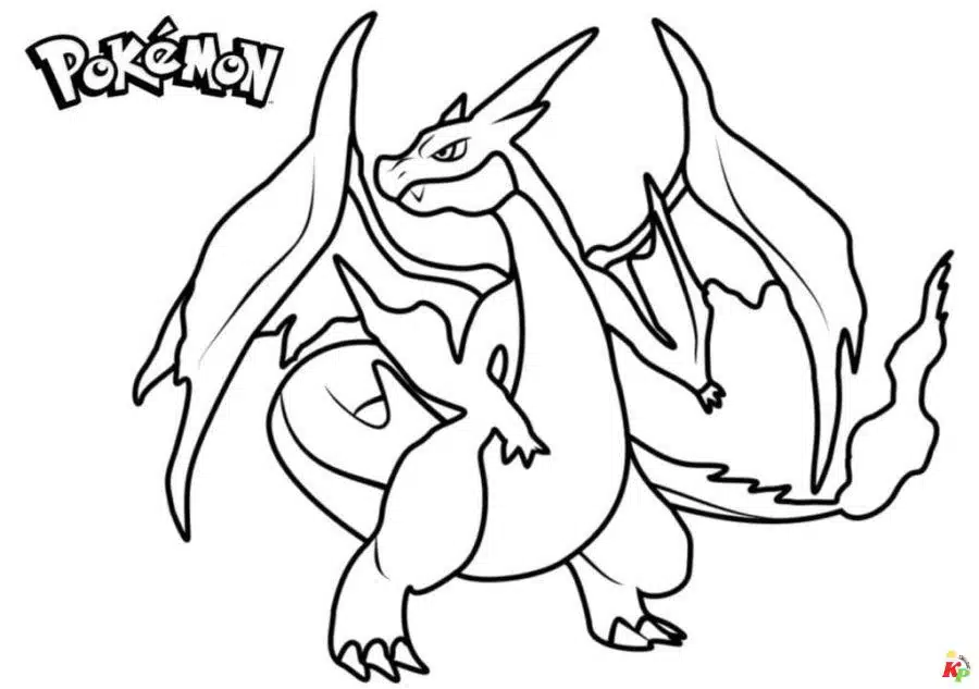 Charizard kleurplaten (105)
