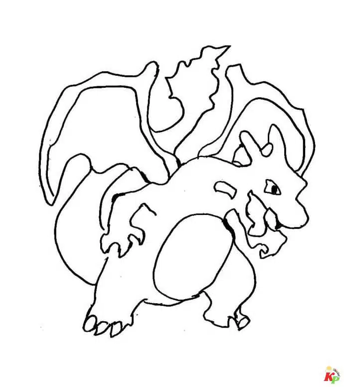 Charizard kleurplaten (106)