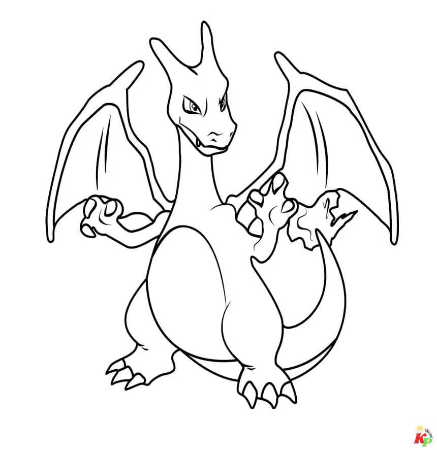 Charizard kleurplaten (108)