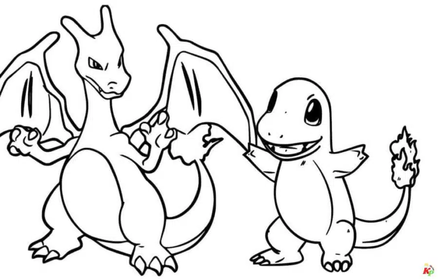 Charizard kleurplaten (109)