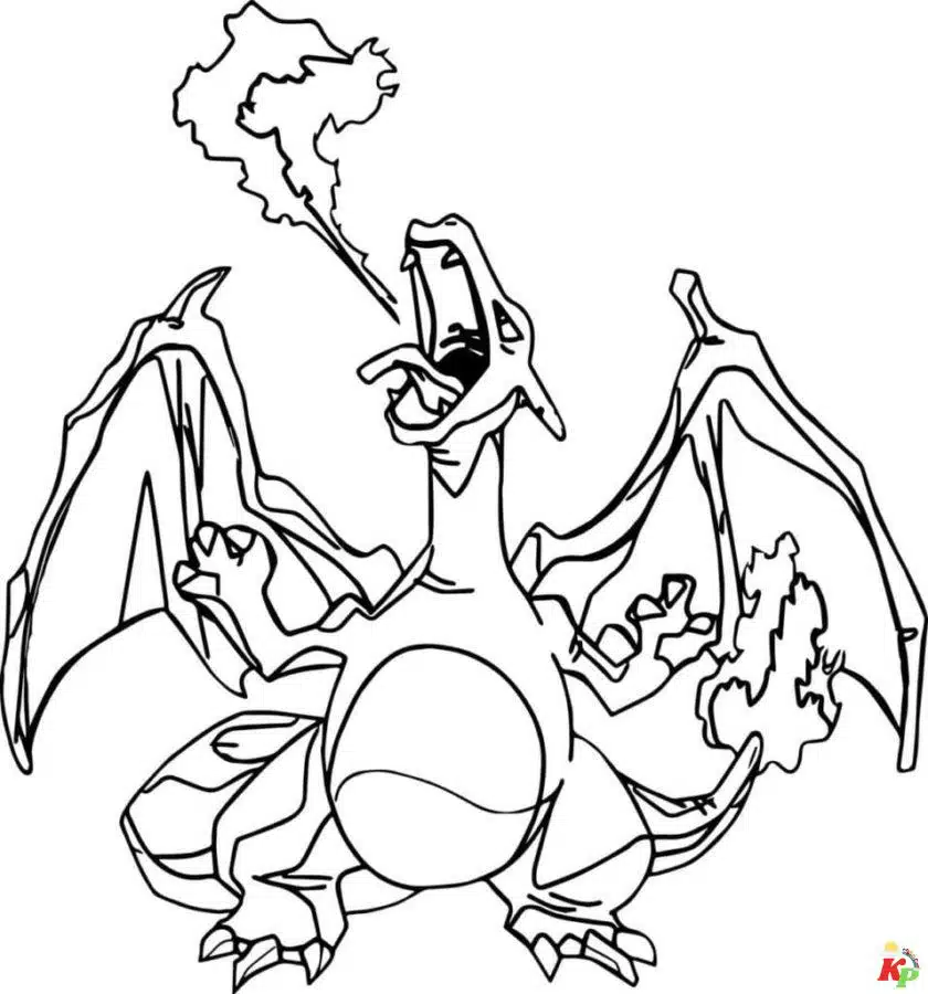 Charizard kleurplaten (110)