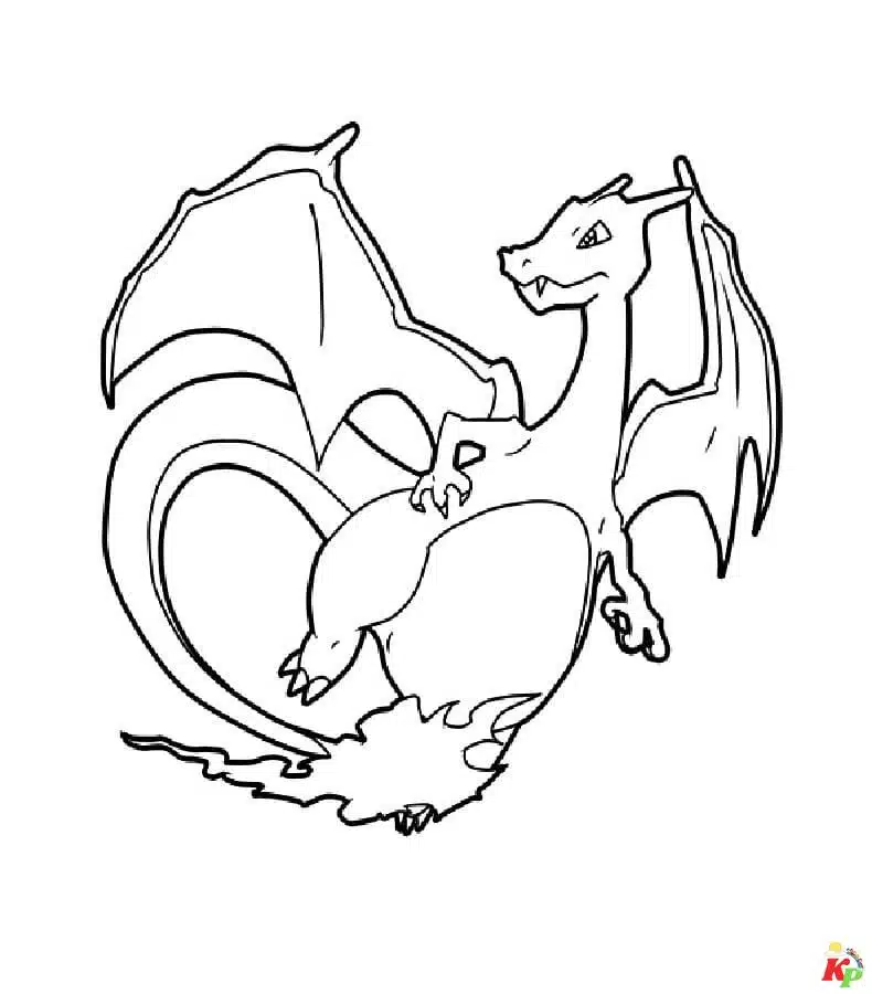 Charizard kleurplaten (114)