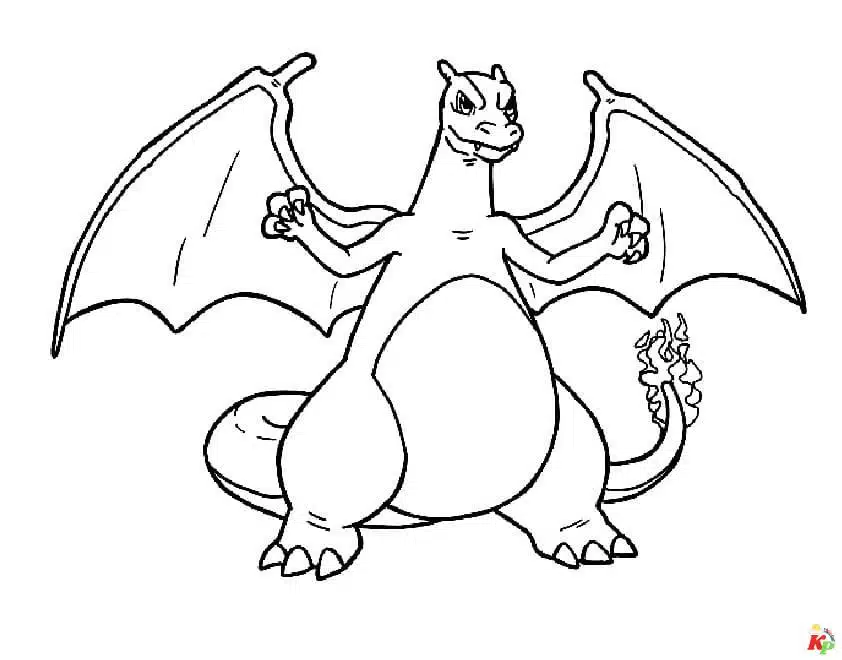 Charizard kleurplaten (116)