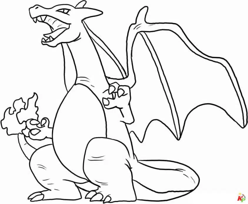 Charizard kleurplaten (117)