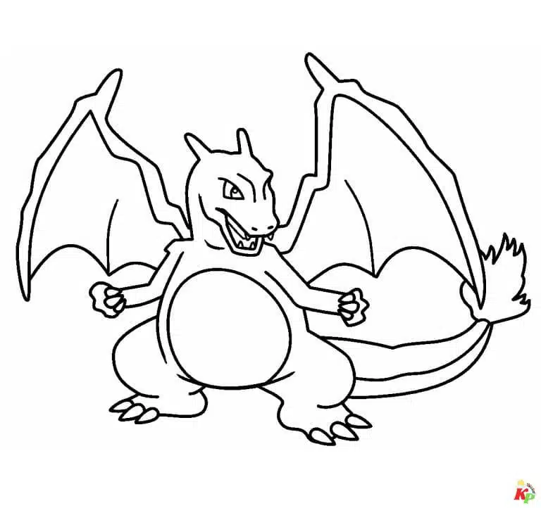 Charizard kleurplaten (119)