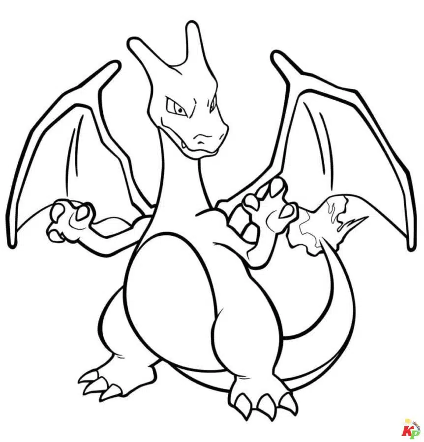 Charizard kleurplaten (66)