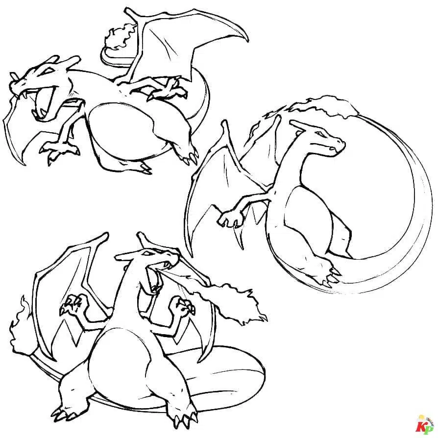 Charizard kleurplaten (68)