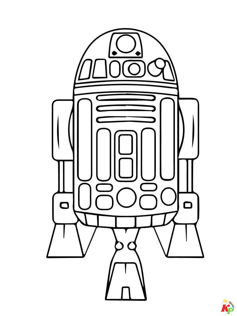 R2-D2 Kleurplaten (1)