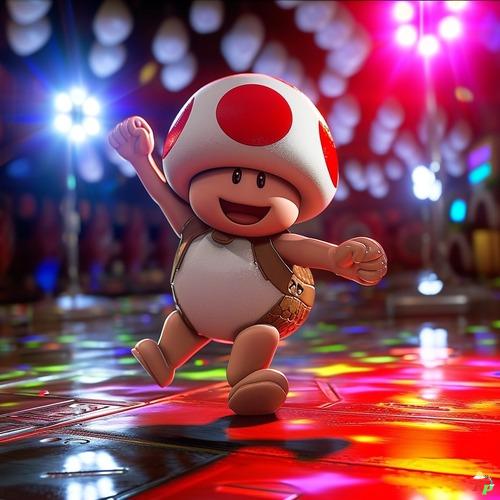 Toade Toade Kleurplaten: Paddestoelenplezier met de vrolijke Toad!