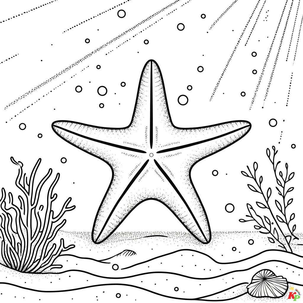 Zeeter Coloring Zeester Kleurplaten: Duik in de wondere wereld van de oceaan!
