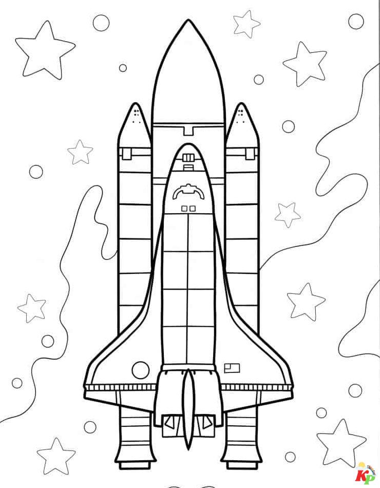 Raket Kleurplaten: Ga op Ontdekkingsreis door de Ruimte!